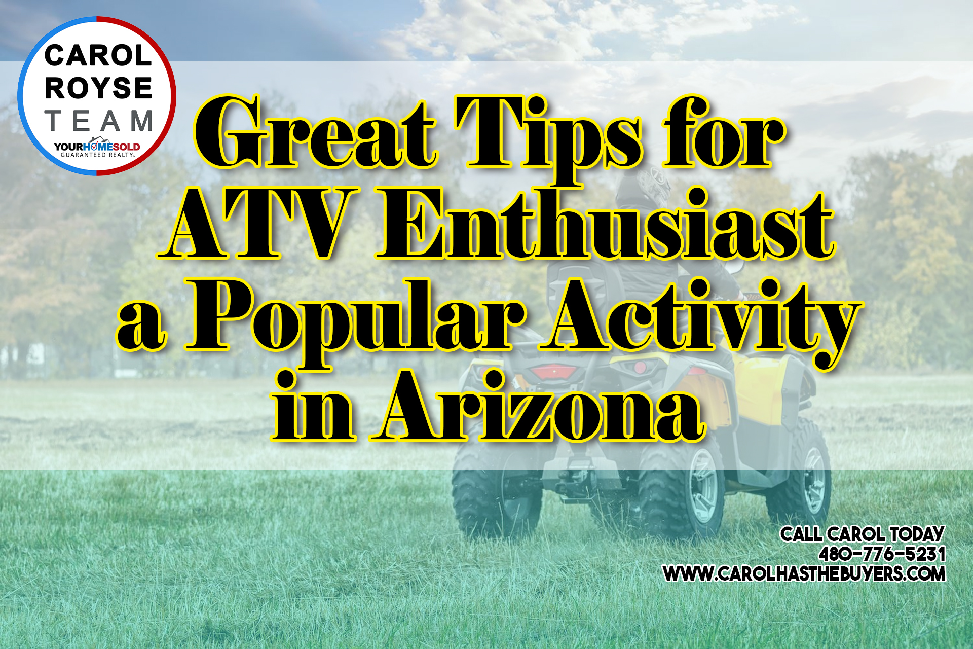 Great Tips for ATV Enthusiast a Popular Activity in Arizona