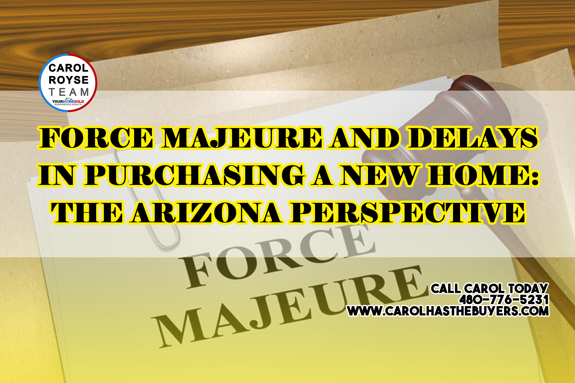Force Majeure and Delays in Purchasing a New Home: The Arizona Perspective