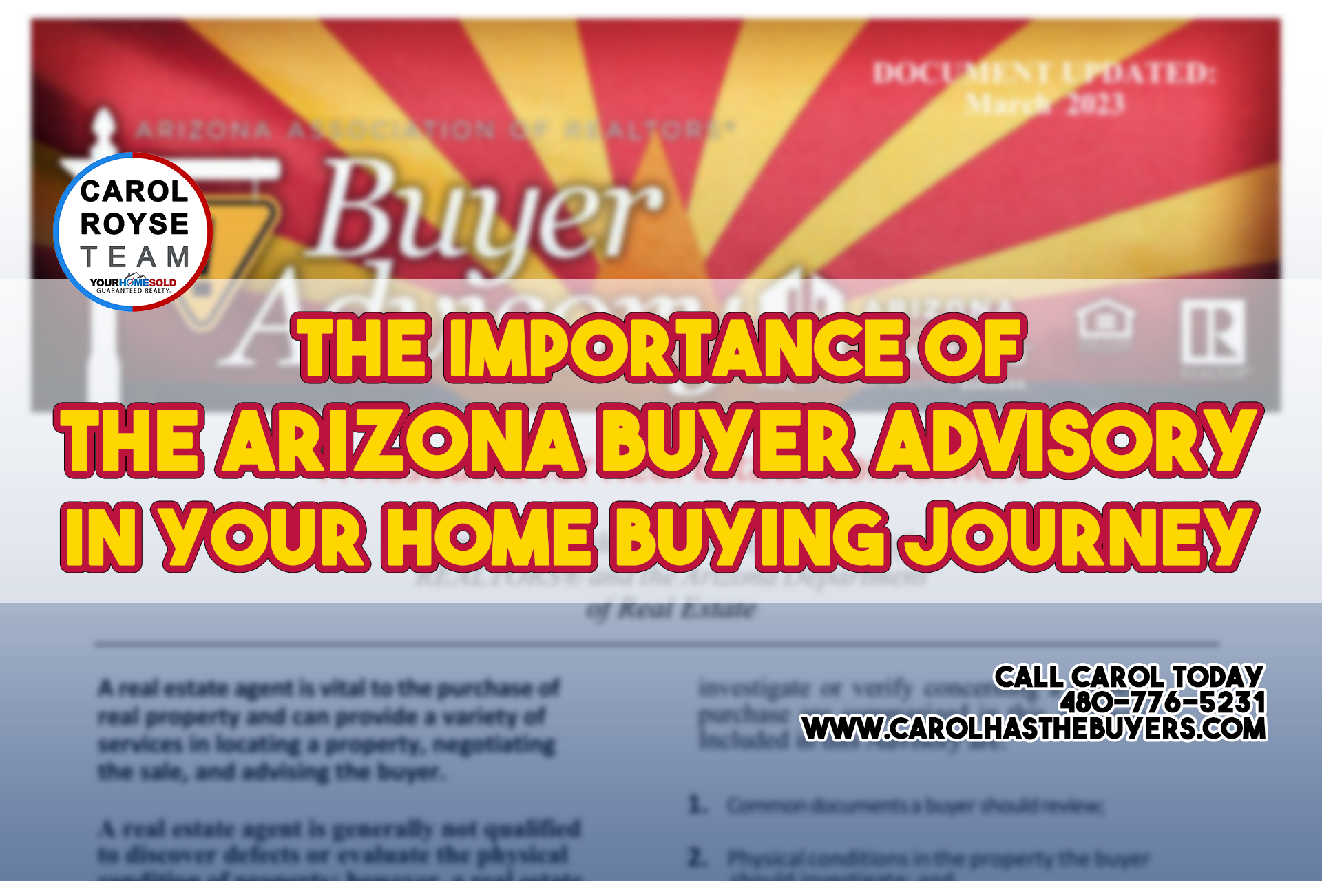 The Importance of the Arizona Buyer Advisory in Your Home Buying Journey