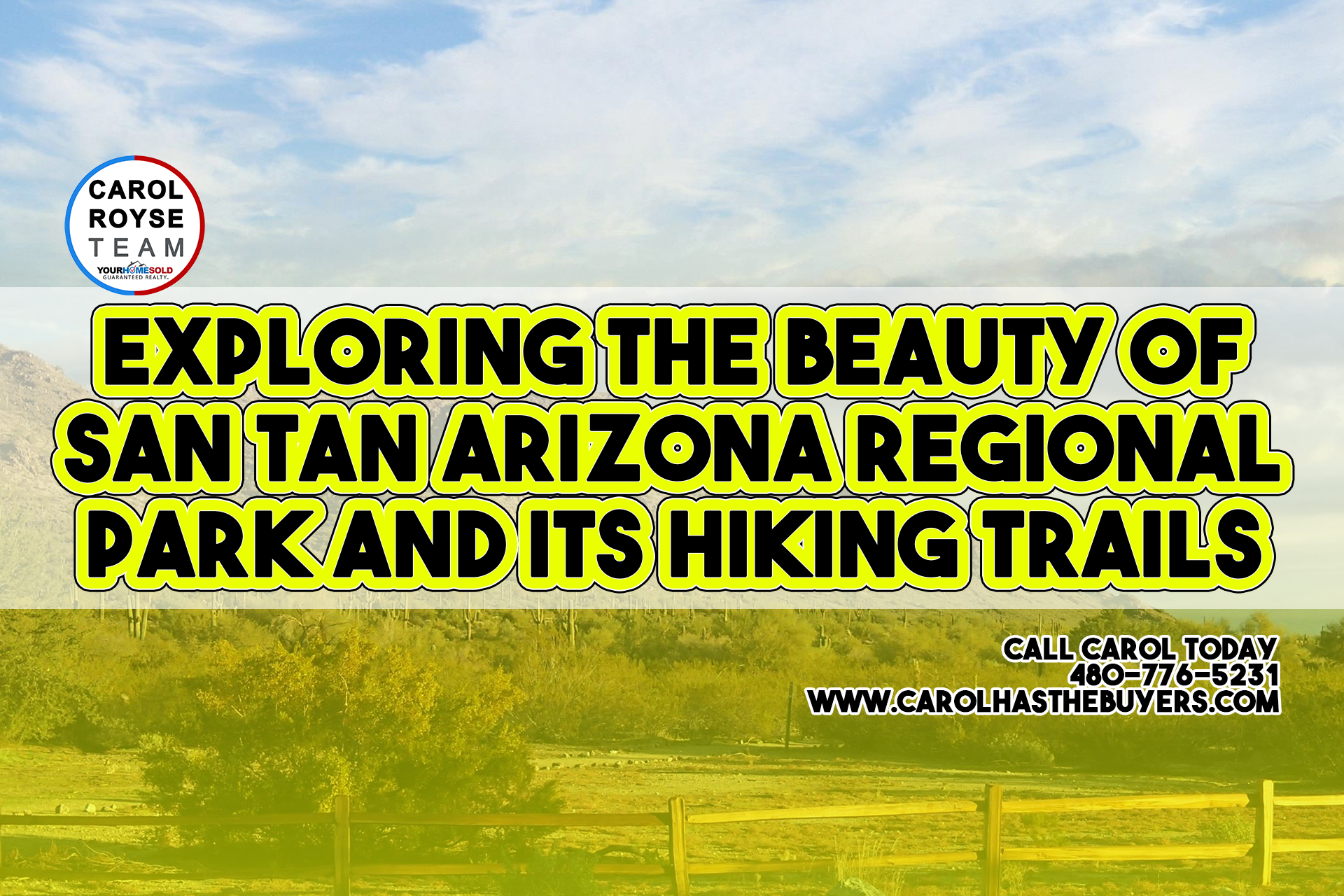 Exploring the Beauty of San Tan Arizona Regional Park and its Hiking Trails
