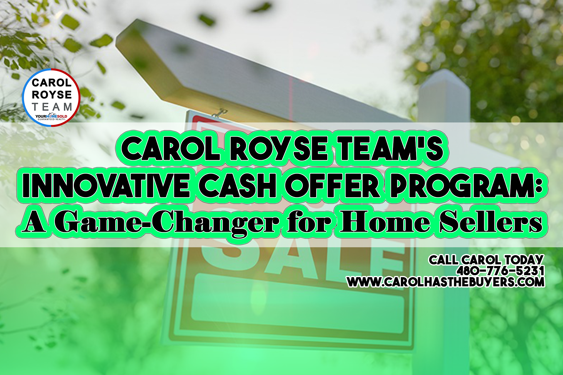 Carol Royse Team’s Innovative Cash Offer Program: A Game-Changer for Home Sellers